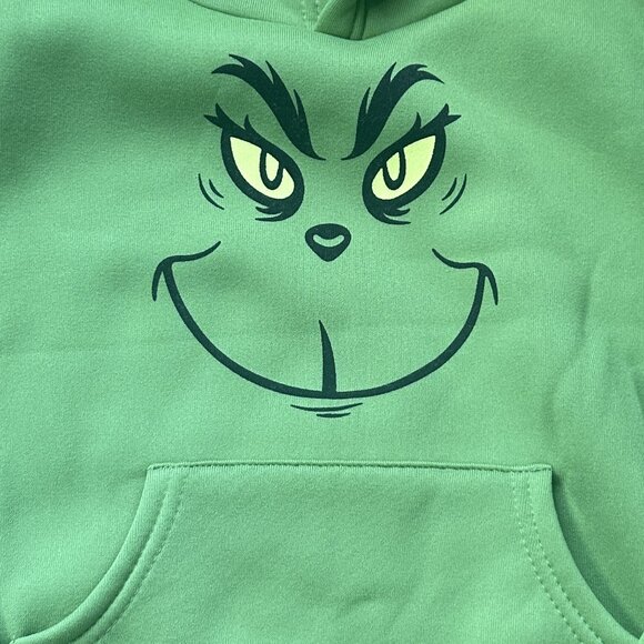 The Grinch Unisex Woobie Pullover Sweatshirt with Kangaroo Pocket - NEW - Small - Picture 3 of 4